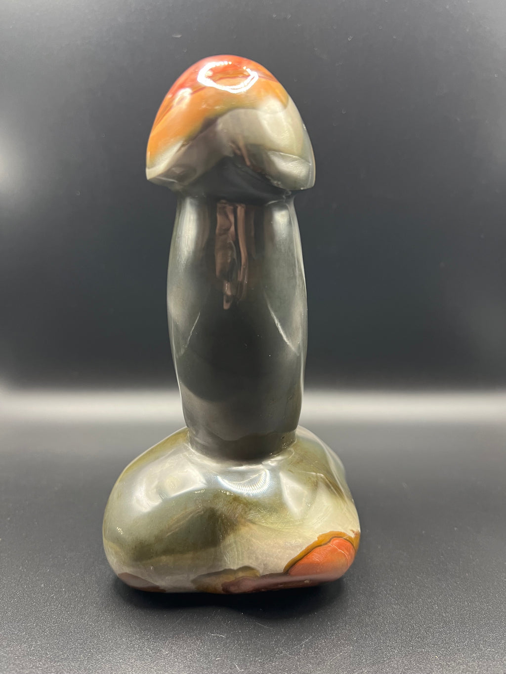 7” Polychrome Jasper Penis Carving
