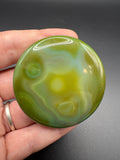 👁️ Gobi Eye Agate Palm Stone — The Ancient Watcher