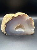 🖤 Brazilian Agate Geode Half — The Earth’s Hidden Chamber