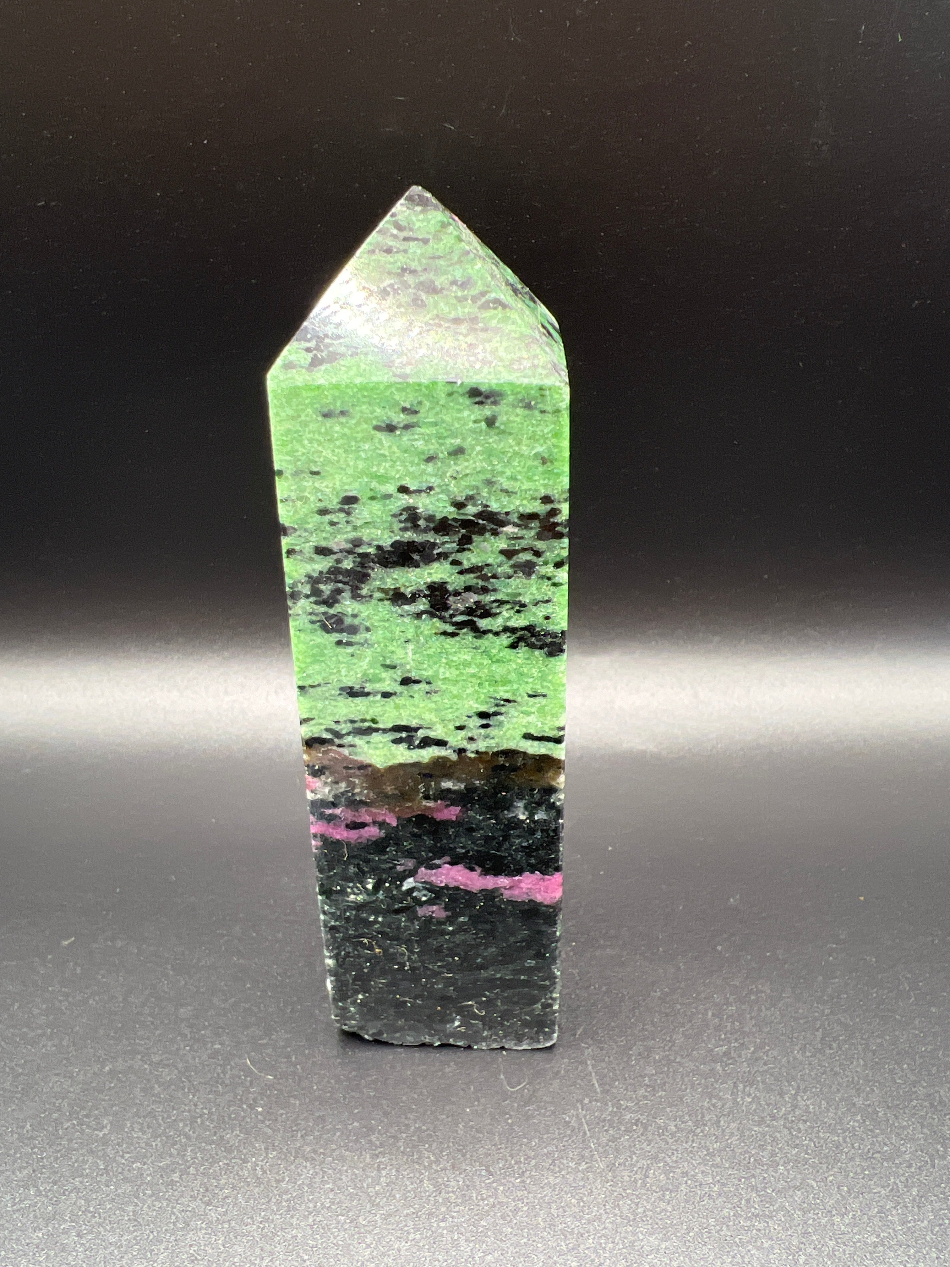 ❤️‍🔥 Ruby Zoisite Crystal Tower — Heart of the Wild