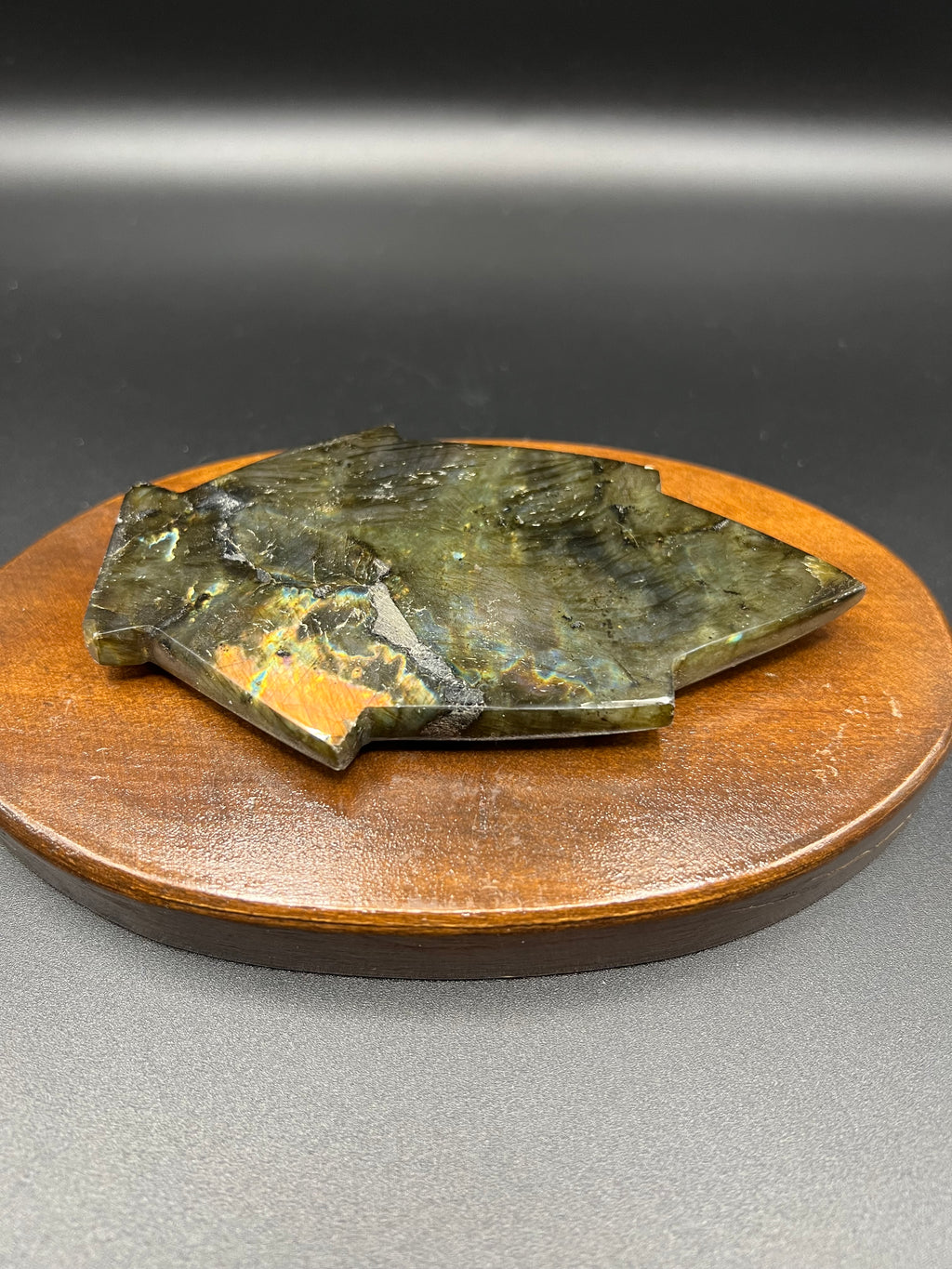 🍃 Labradorite Leaf Carving 🍃