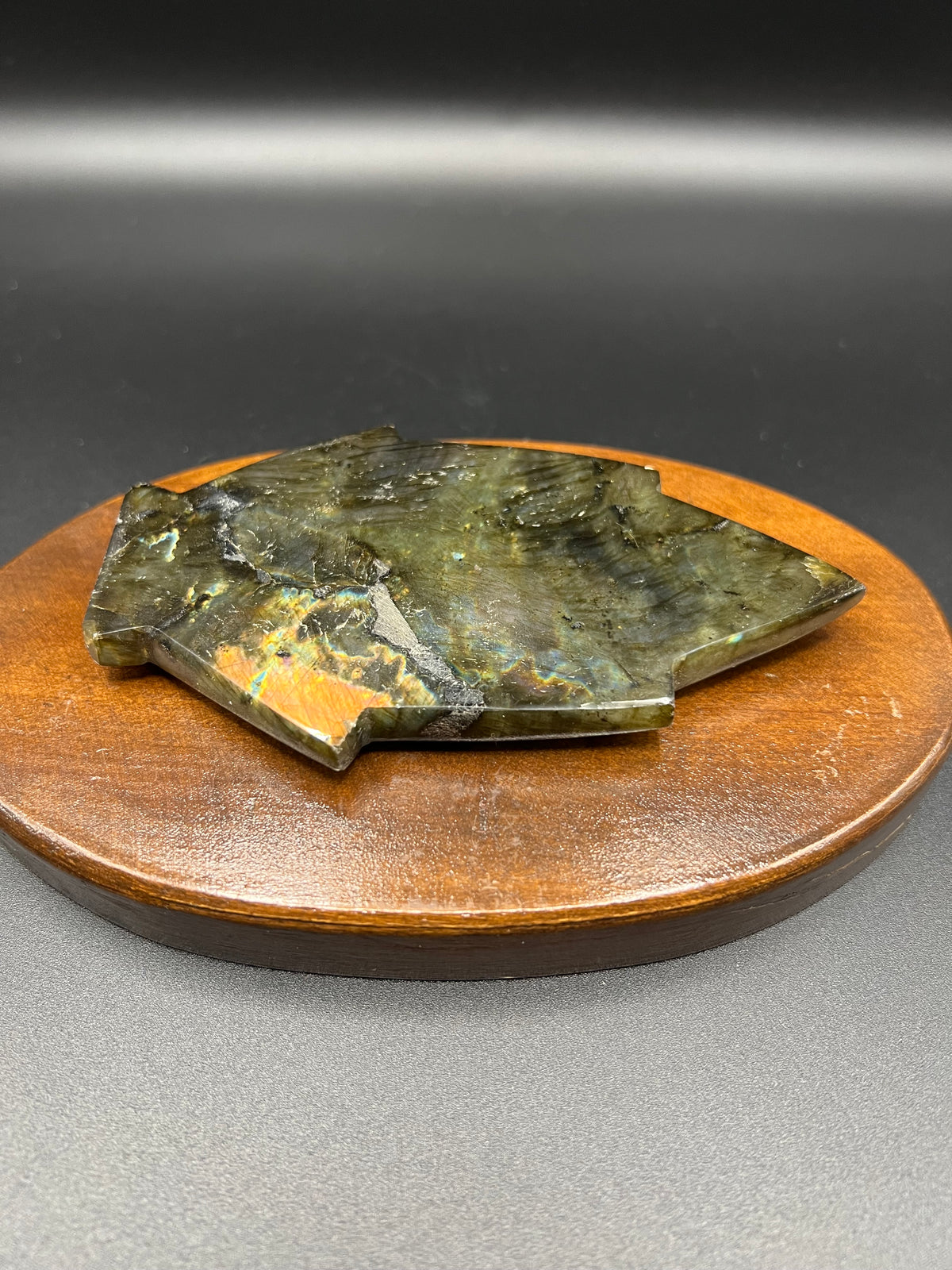 🍃 Labradorite Leaf Carving 🍃