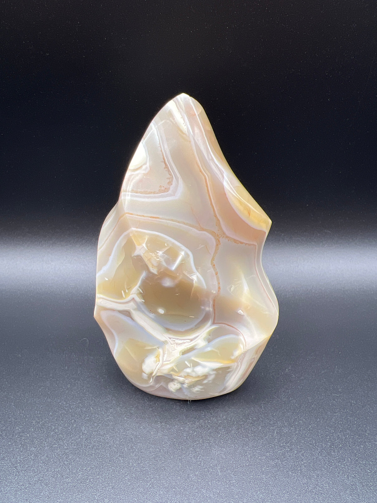 🔥 Orca Agate Flame — Frozen Fire