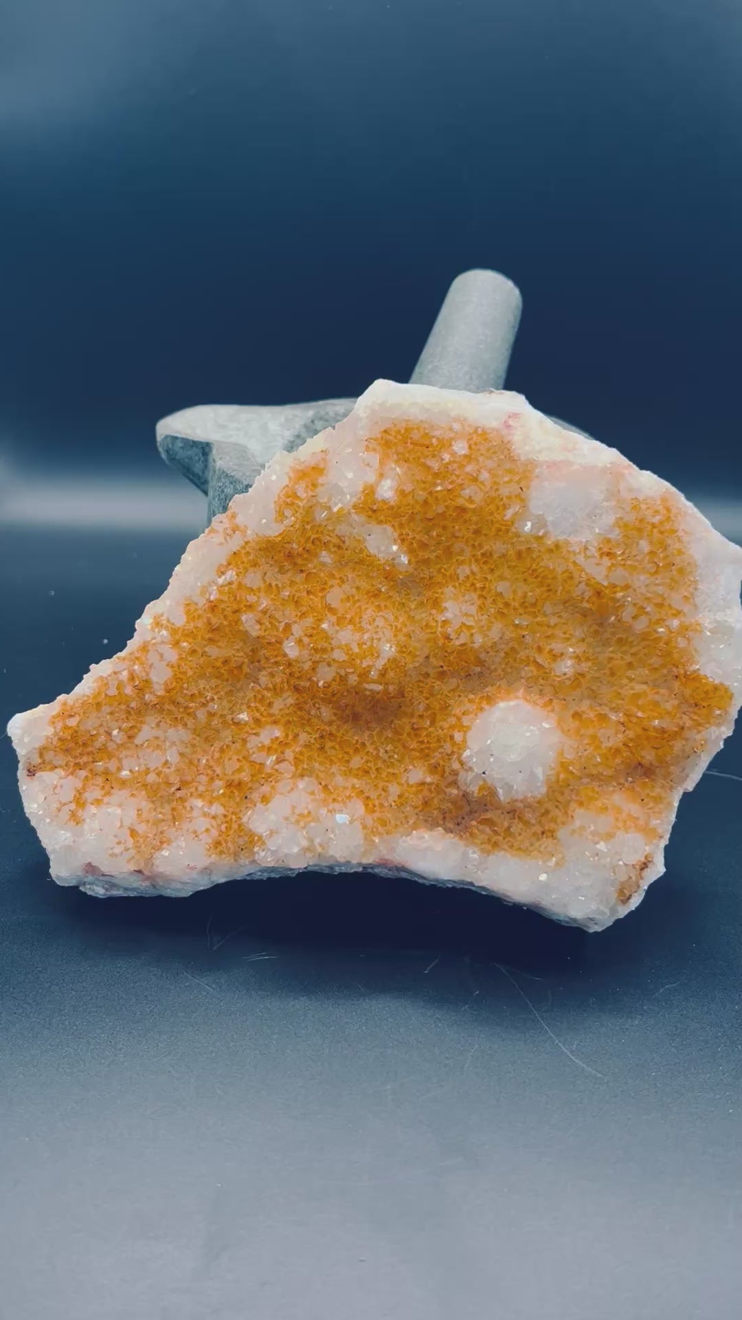 Missouri White/Golden Druzy Quartz Plate